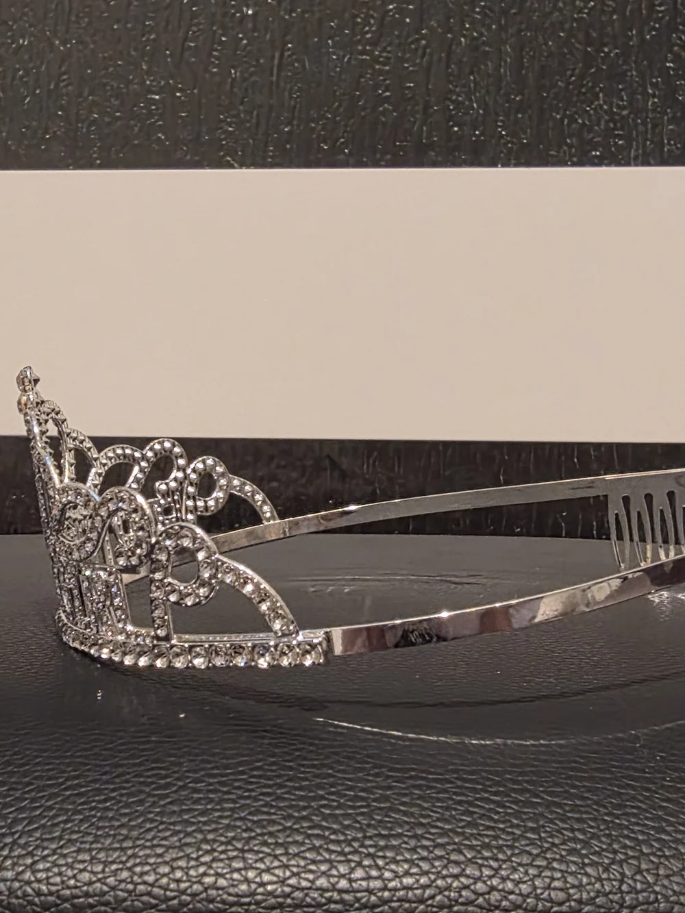 Birthday Girl Rhinestone Tiara Crown - Silver